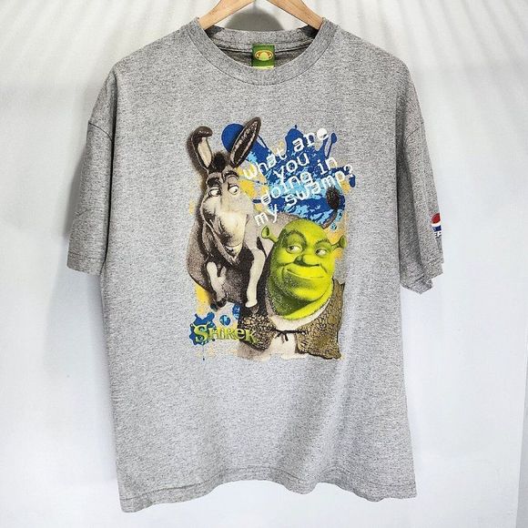 Shrek 2 Vintage‎ Movie 2004 Dream Works Pepsi Collaboration Shirt Donkey Size XL - Picture 1 of 7